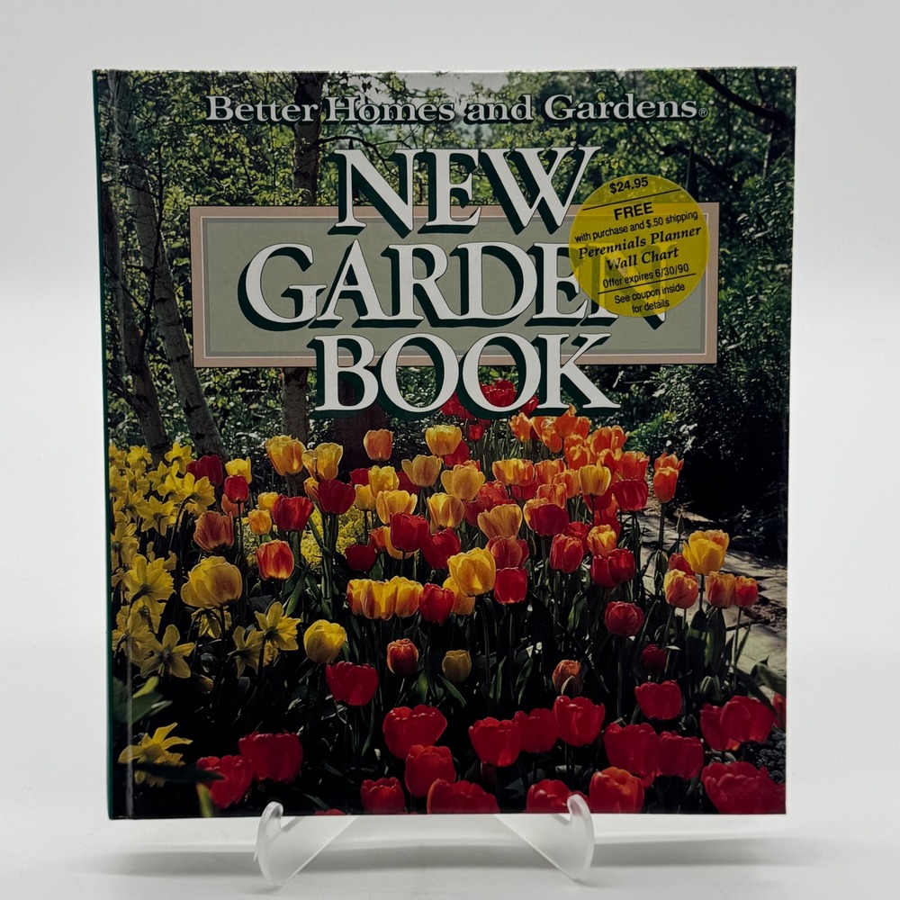 Better Homes and Gardens New Garden Book 1990 Hardcover 4th Edition 1st Printing